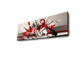 Wallity Lienzo Decorativo Iluminado con LEDs 30x90 cm Multicolor